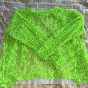 Like green backless sweater